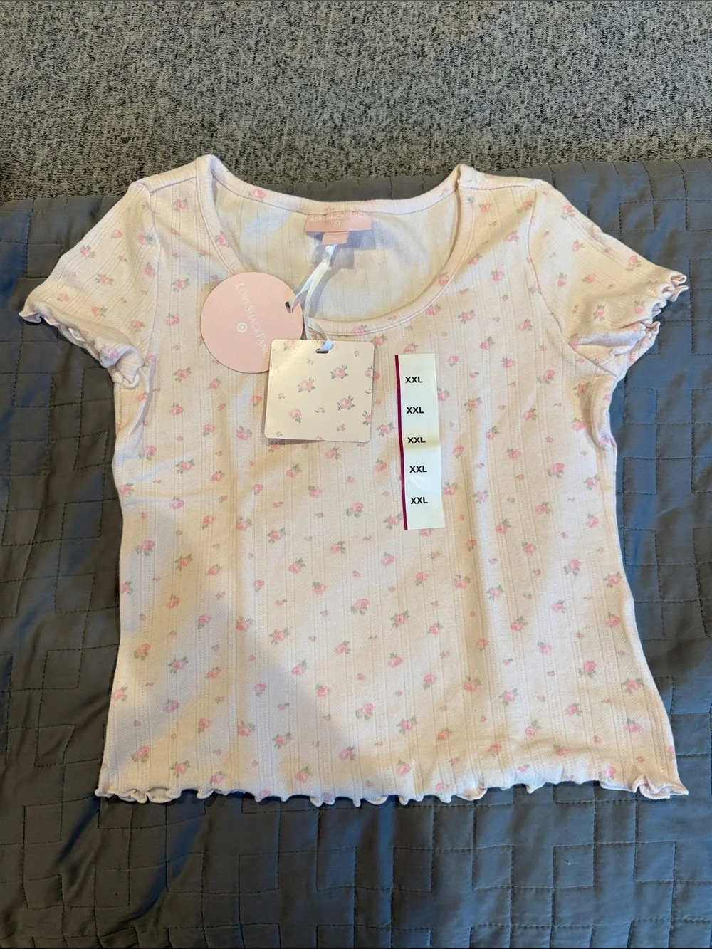 LoveShackFancy X Target Pyper Blooming Heirloom Ditsy Pointelle T-Shirt